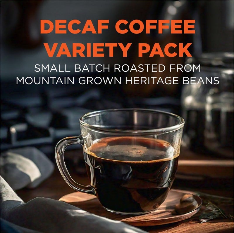 Maud's Decaf Coffee Pods Variety Pack, 80 ct, 9 Assorted Roasts & Flavors, Decaffeinated Medium Roast Coffee in Recyclable Single Serve Pods - 100% Arabica Coffee, Compatible with Keurig K Cups Maker - Image 2